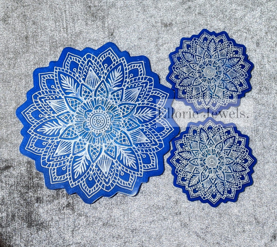 Mandala 3 Piece Coasters 