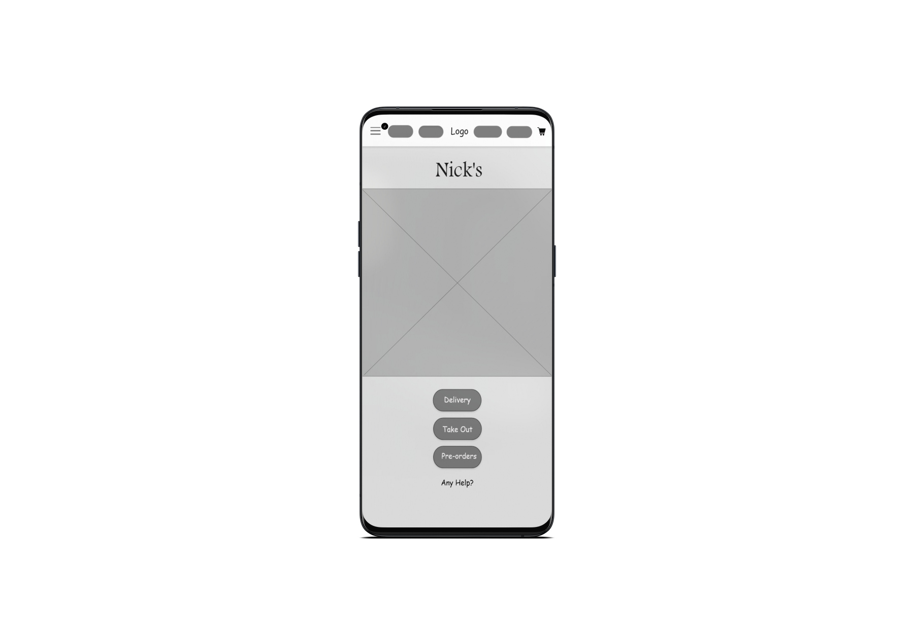 Mobile wireframe