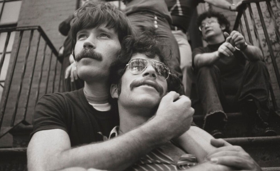 Gay Activists at First Gay Pride Parade, Christopher Street, New York (detail), 1970; printed 2021, Arthur Tress. Gelatin silver print. Getty Museum. Gift of David Knaus. © Arthur Tress Archive LLC
