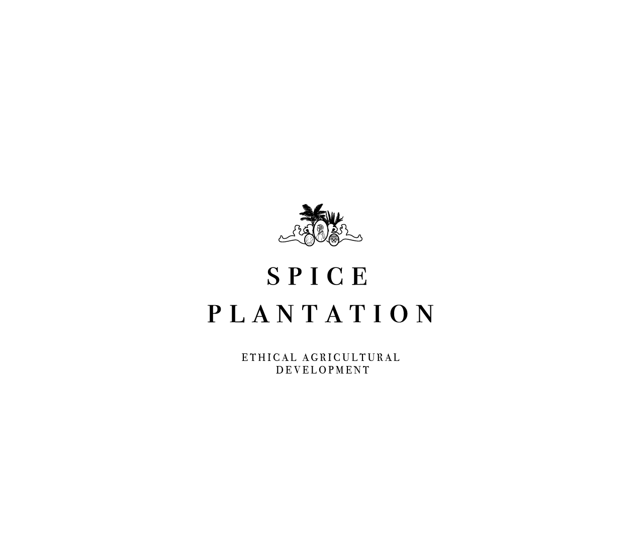 premade logo- crest logo, palms and cameo- plantation logo- empire style