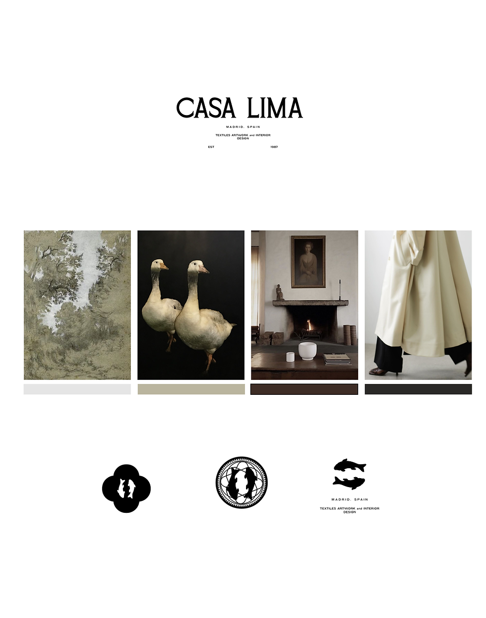 Thumbnail: twin fish logo, Casa Lima Logo, modern logo design, premade logo, coin logo