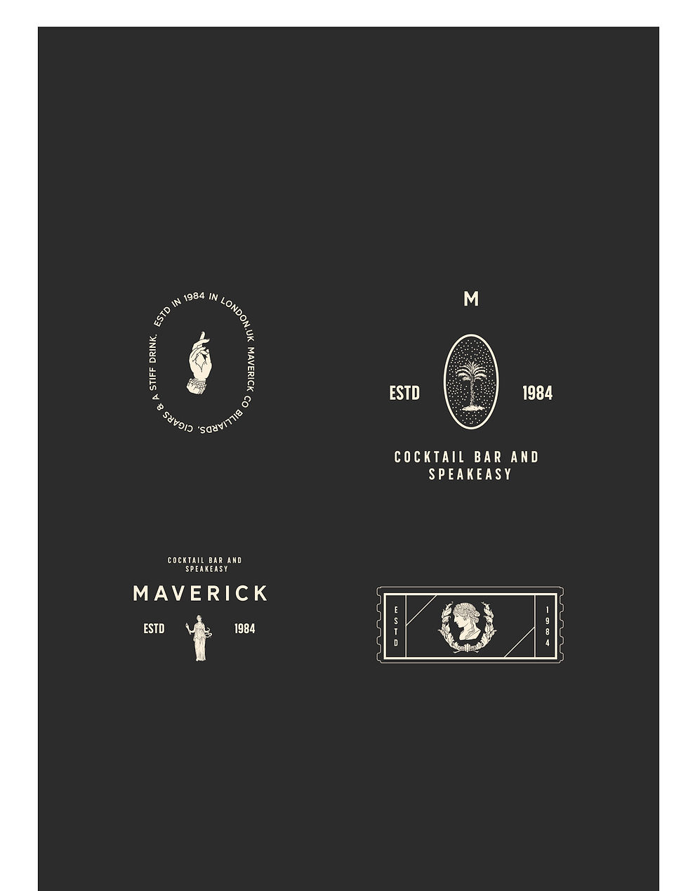 cafe logo, retro logo, espresso bar logo, speakeasy logo, neoclassical logo