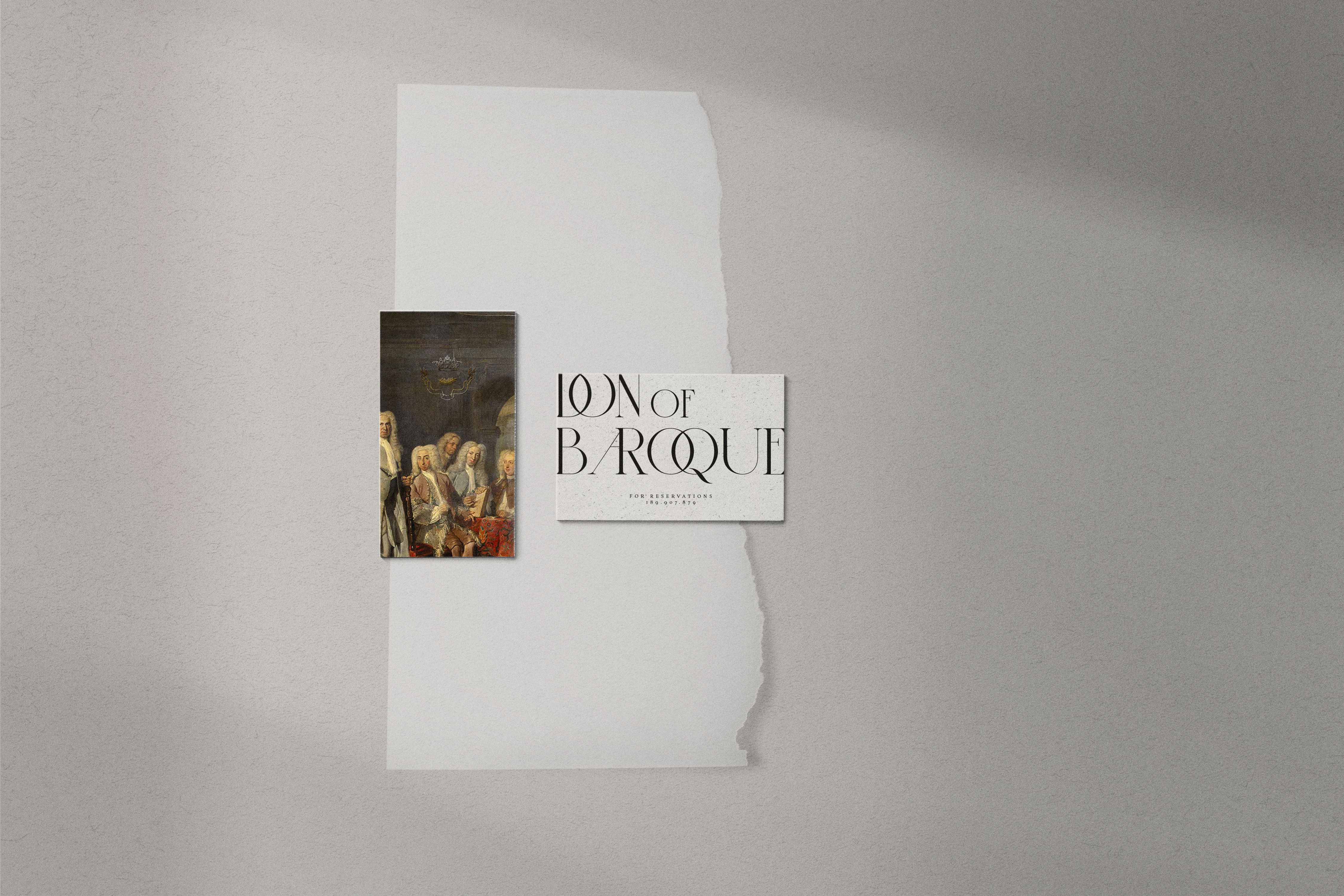 BUSINESS CARD TEMPLATE + PREMADE LOGO- DON OR BAROQUE