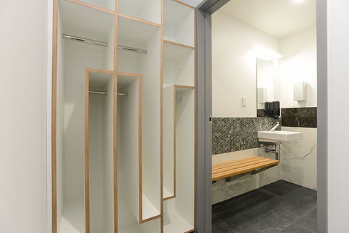 Shared office space with luxury bathrooms and showers
