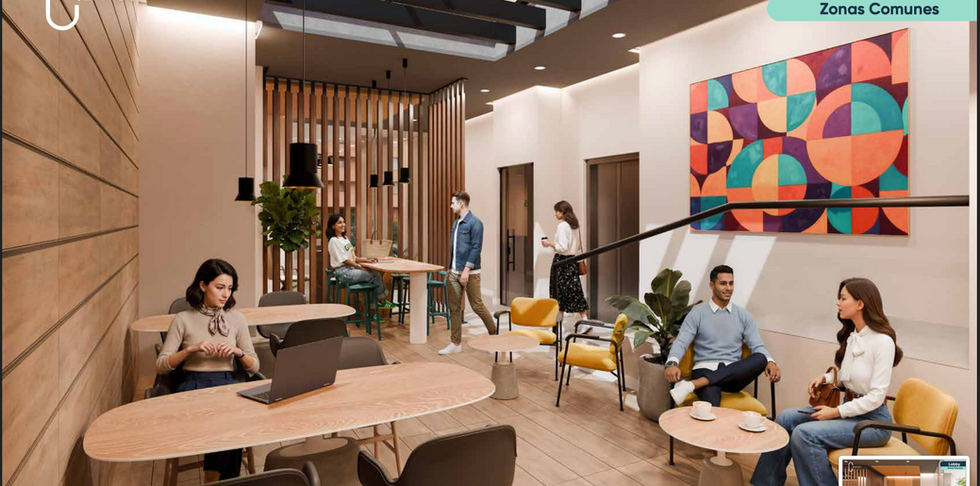 Ciento5i | Apartaestudios de 1 habitación | Desde 29,2 m² | Desde $340 millones | Navarra, Bogotá | Zonas comunes