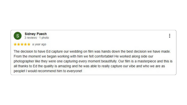 Elopement videographer
