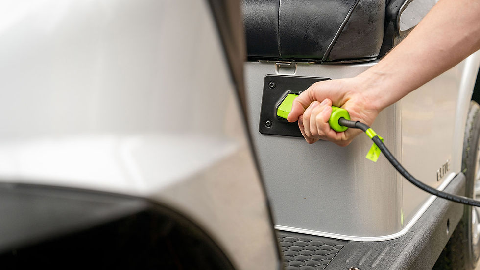 Charging lithium golf cart