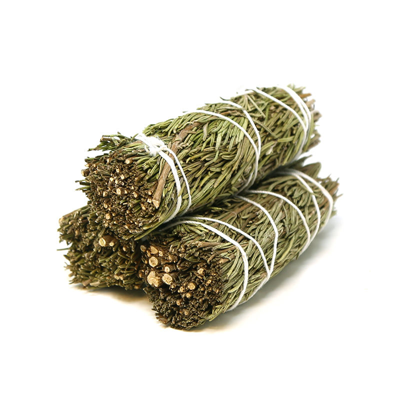 three bundles of rosemary smudge stick