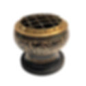 brass charcoal burner with coaster