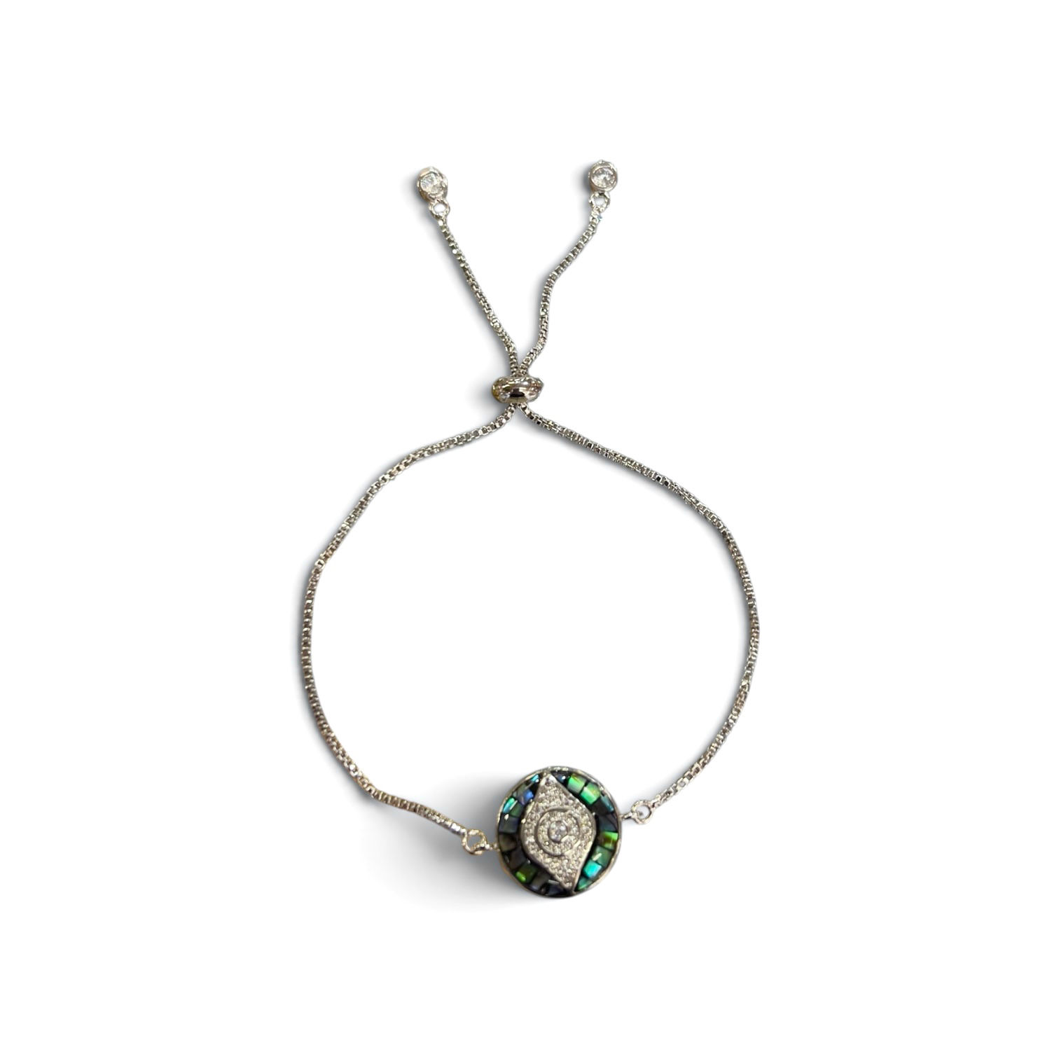 Evil Eye Adjustable Chain Bracelet