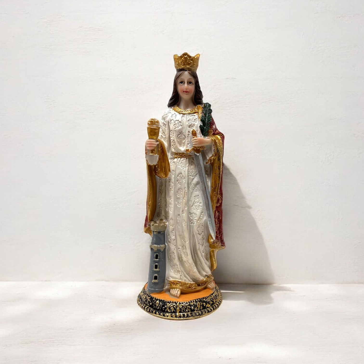 8” Santa Barbara, Saint Barbara Figurine