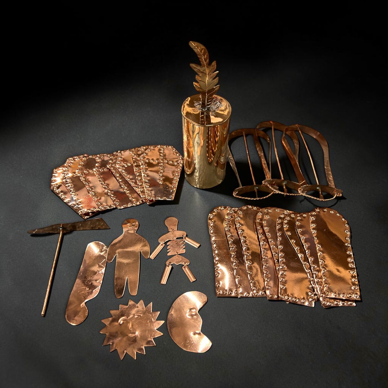 Copper Yewa Tools Set | Herramientas de Yewa con Agogo