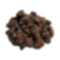 cluster of black myrrh gum resin