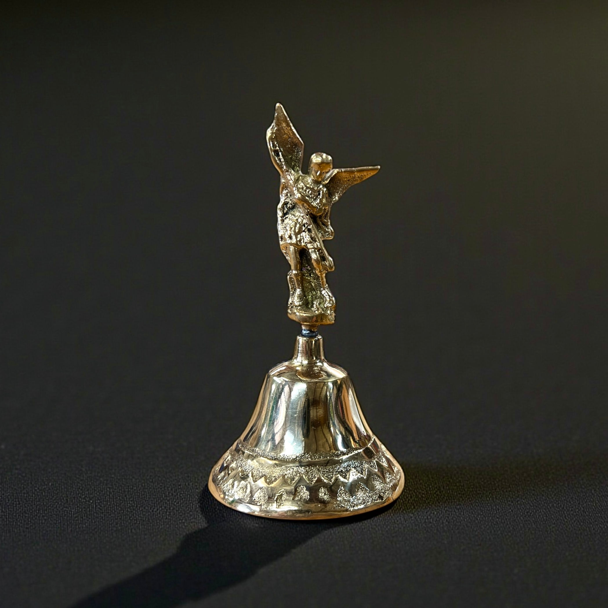 Campana de San Miguel, Saint Michael Brass Bell, 4.5” (H)