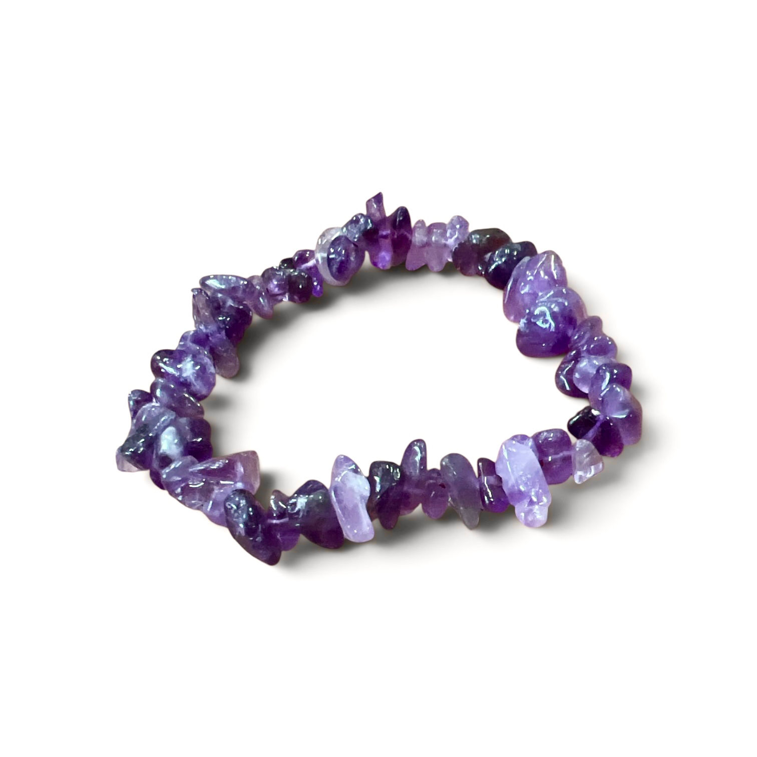 Amethyst Crystal Chip Bracelet