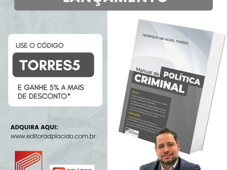 Novo livro do desembargador Henrique Abi-Ackel Torres está em pré-venda