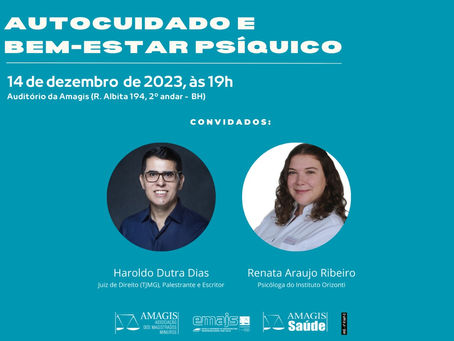Assista ao vivo à palestra 'Autocuidado e bem-estar psíquico'