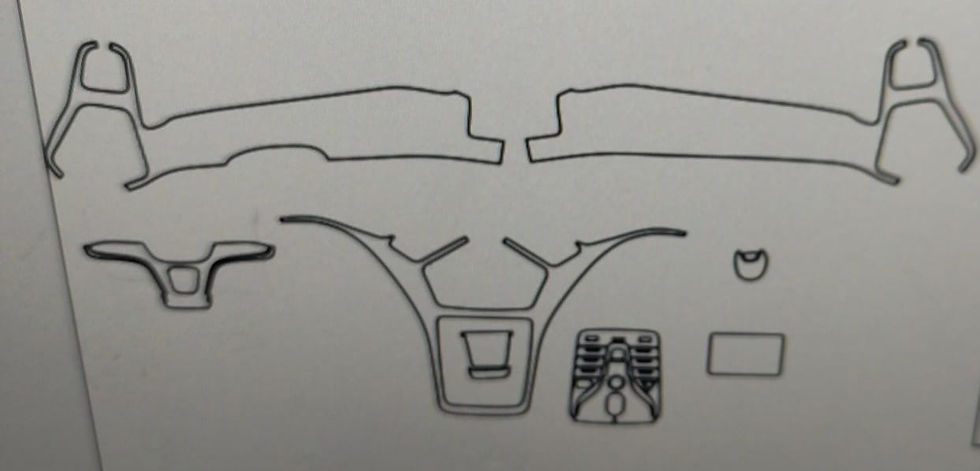 Areas negro piano PPF interior. BYD SONG