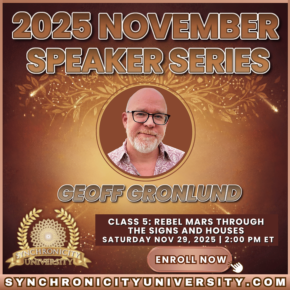 5. Geoff Gronlund: Rebel Mars Through the Signs and Houses