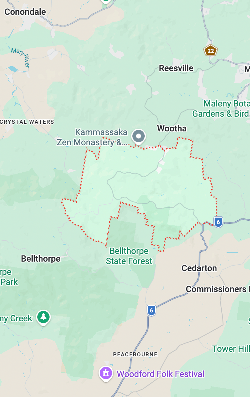 Booroobin Trailer Hire - map