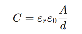Interplane capacitance formula