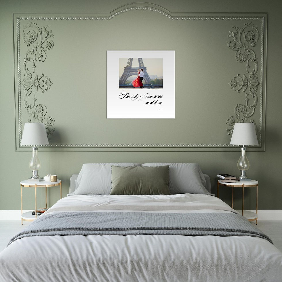 Thumbnail: Premium Matte Paper Poster : The City of Romance and Love