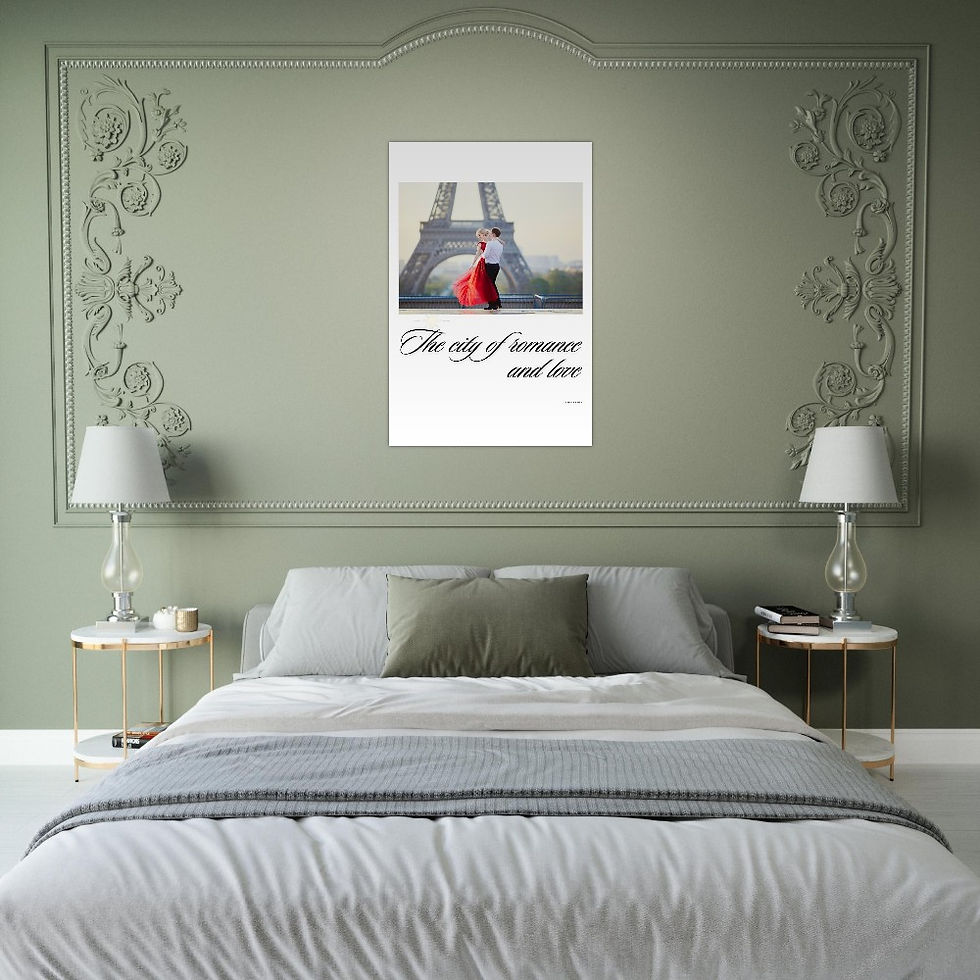 Thumbnail: Premium Matte Paper Poster : The City of Romance and Love