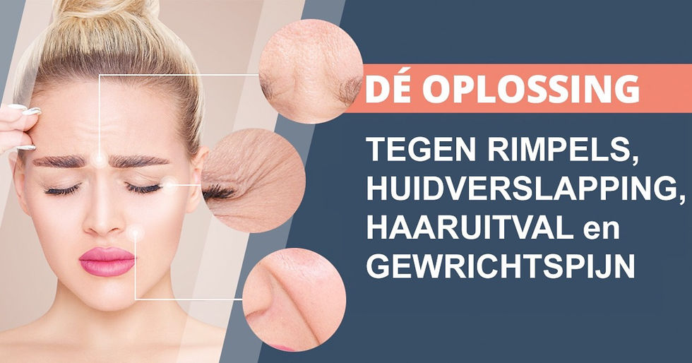 Collageen rimpels huidverslapping haaruitval gewrichtspijn