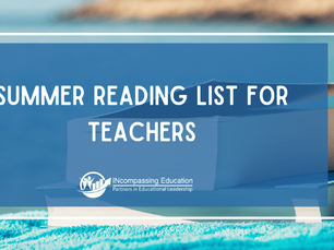 Summer Reading List for Teachers
