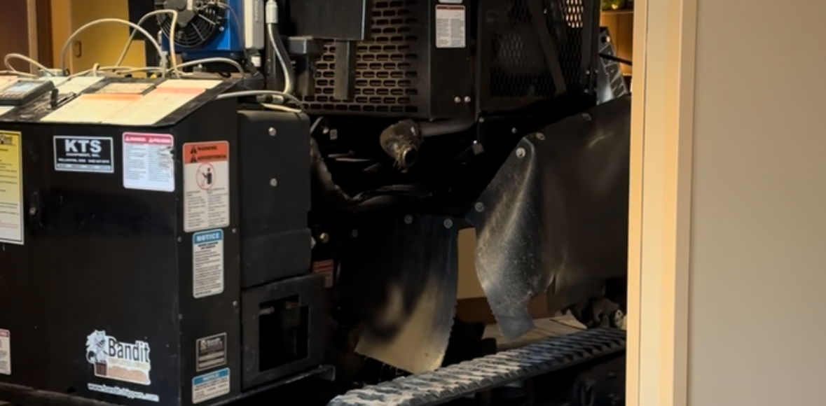 Bandit stump grinder used for tree removal