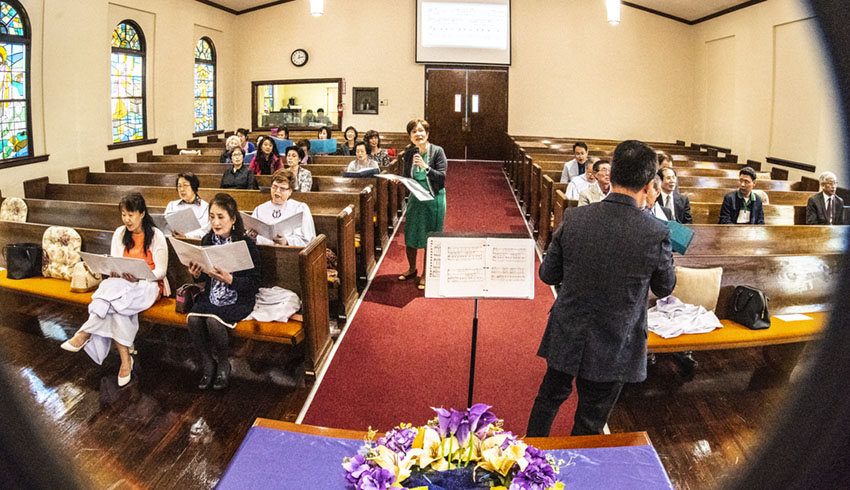 예배 & EM 생일축하(김선민, 앤드류 리 3-25-2019)