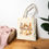 Thumbnail: Dog Lover's Cotton Canvas  Eco Friendly Tote Bag 