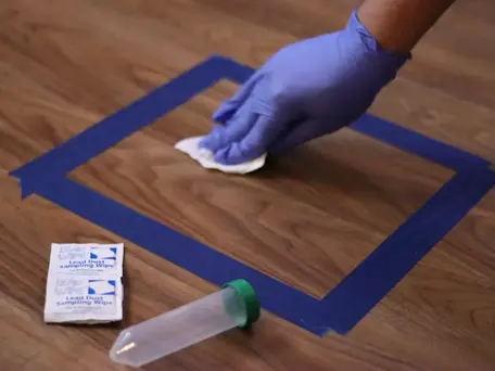 Lead Clearance Floor Dust Wipe Test