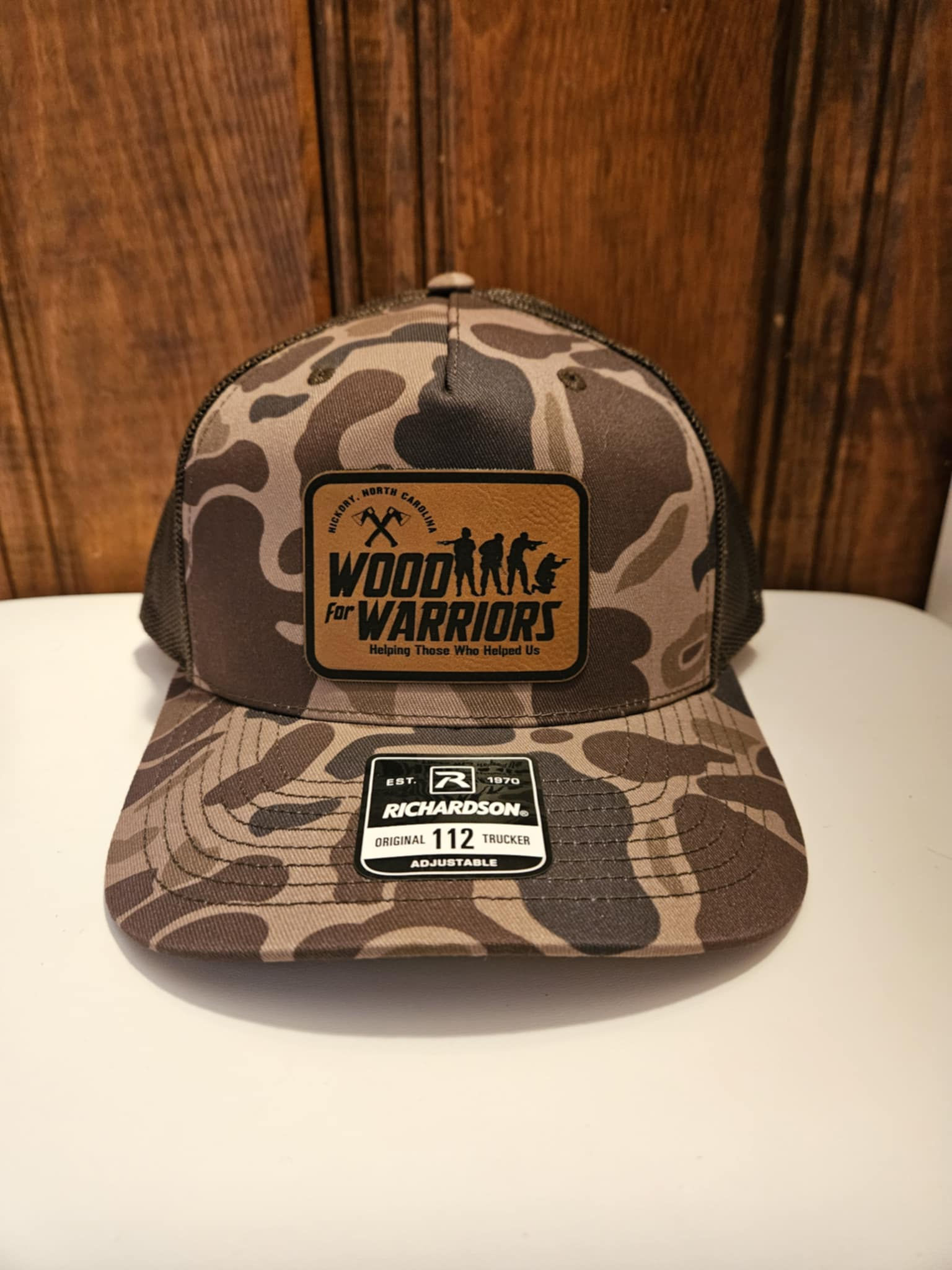 Camo/Black Patch Hat