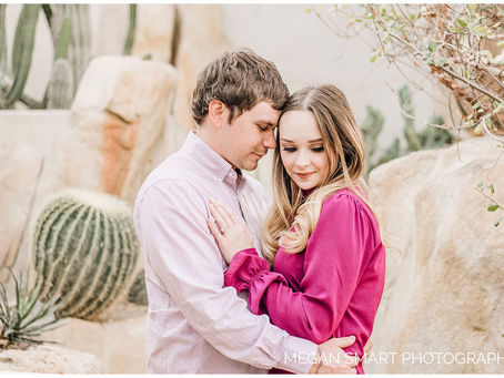 Kyon and Blake | Engagement Session | San Antonio Botanical Garden | Kerrville Wedding Photographer
