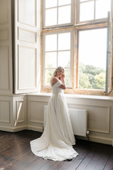 Bridal portraits at Brympton house Wedding 