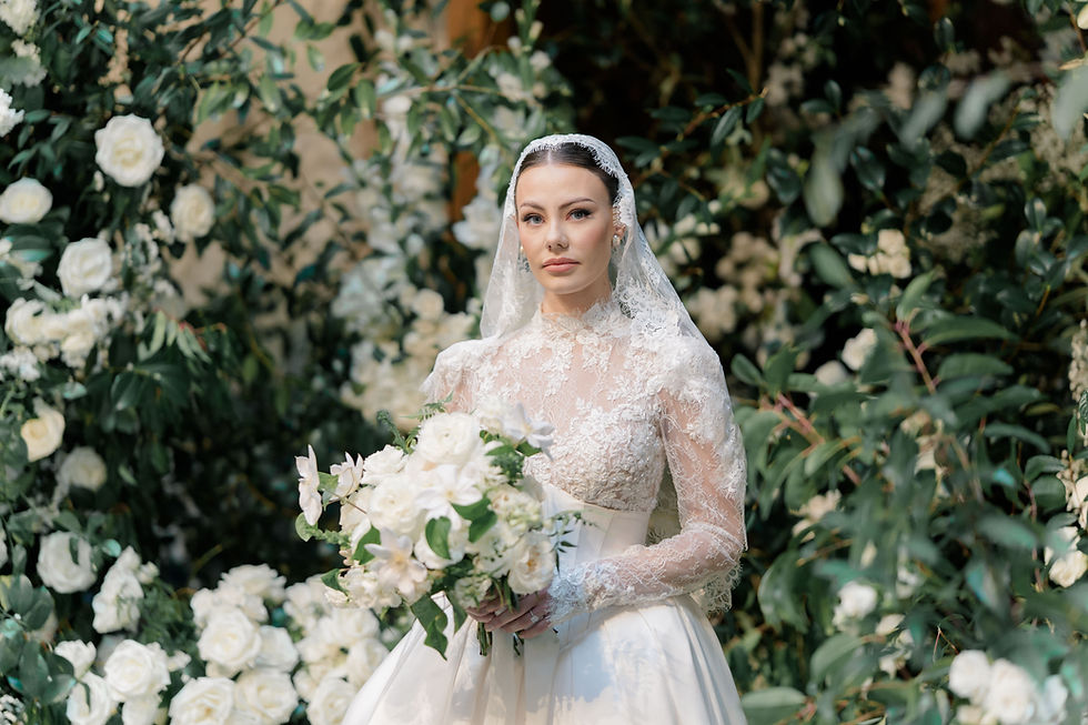 bridal editorial with model posing for Clevedon Hall Wedding Photographer
