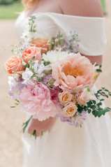 Brides wedding bouquet at Brympton house Wedding 