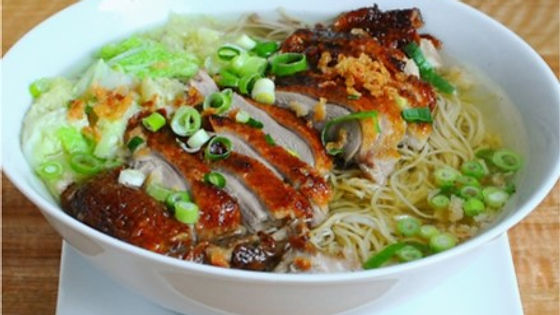 Soupe de nouilles au canard laqué