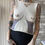 Thumbnail: Duplicate Stitch Boob Tank Cream