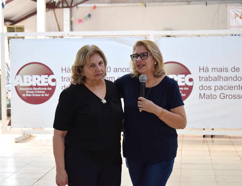 vice-presidente do Conselho Municipal dos Direitos da Pessoa Idosa (CMDPI) e superintendente da Sirpha Lar do Idoso, Maria Cristina Gomes e Mara Rúbia, Coordedanora Geral da ABREC MS e membro do CMDPI - encontro direito da pessoa idosa ABREC MS