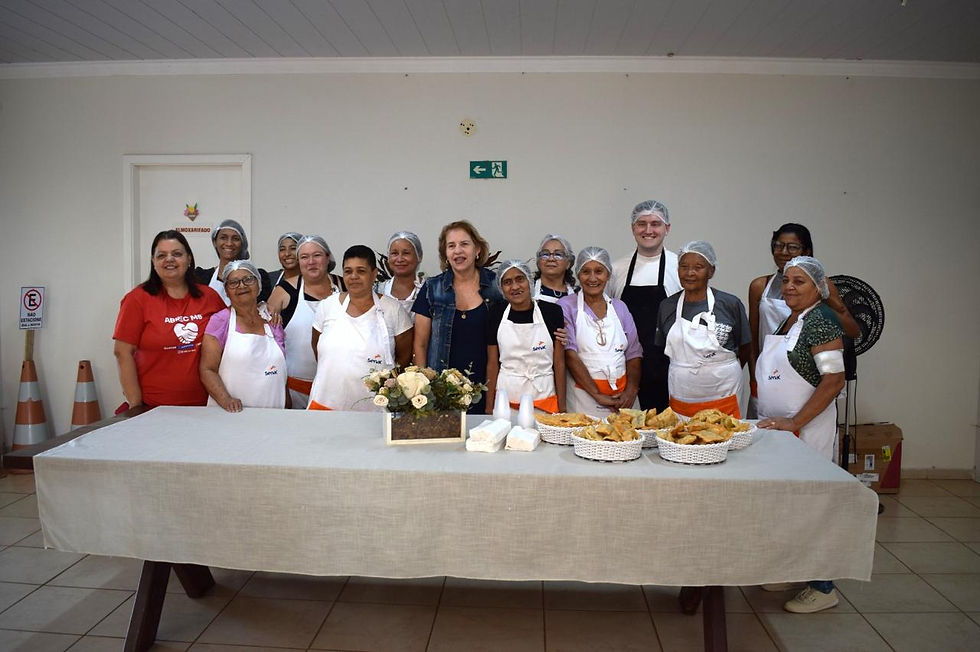encerramento Curso Preparo de Salgados na ABREC MS em parceria com o SENAC MS