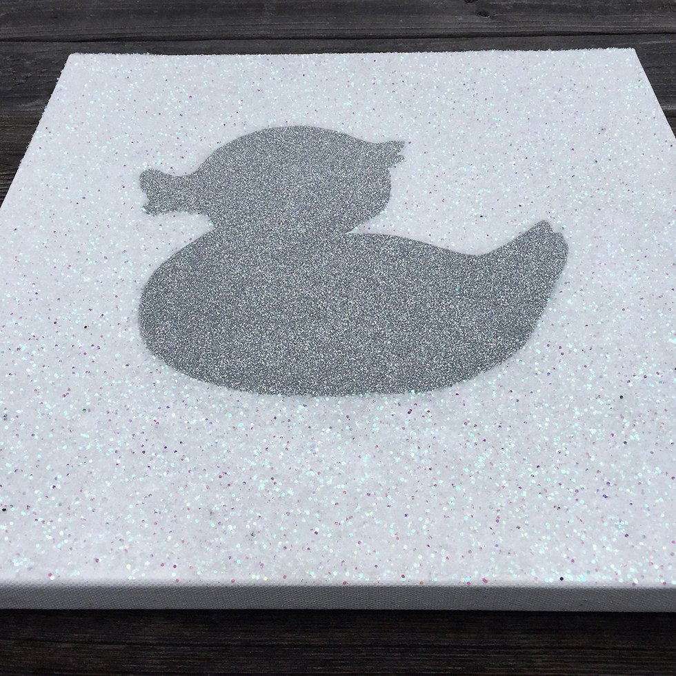 Thumbnail: Glitter Duck Canvas Art