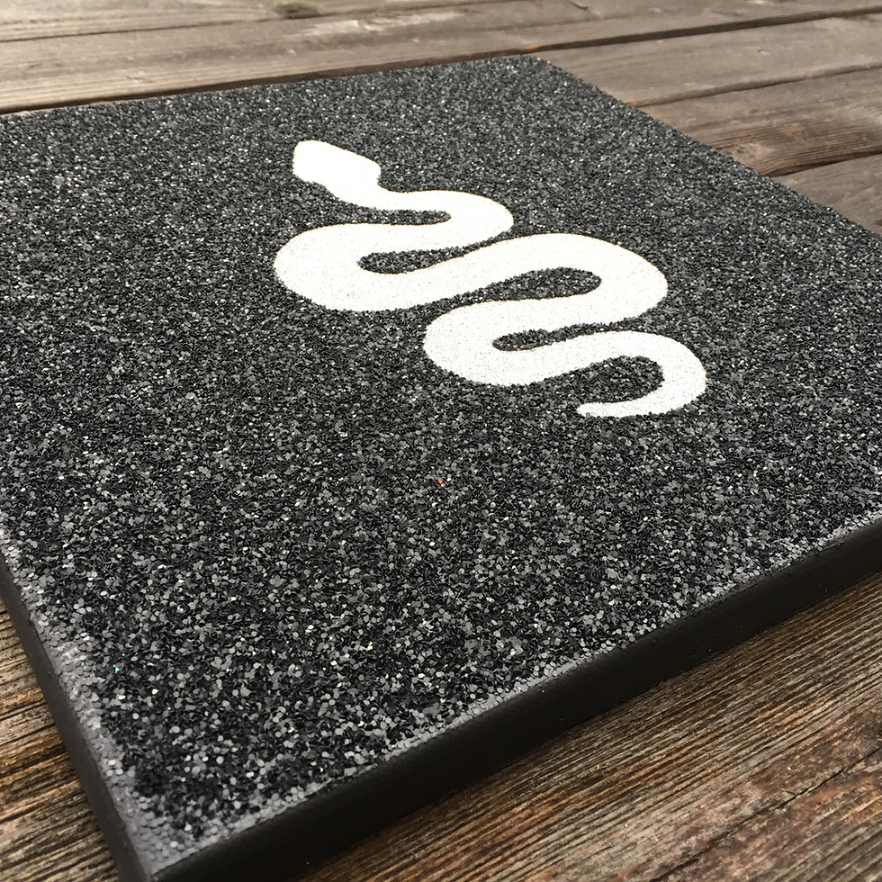 Thumbnail: Glitter Snake Canvas Art