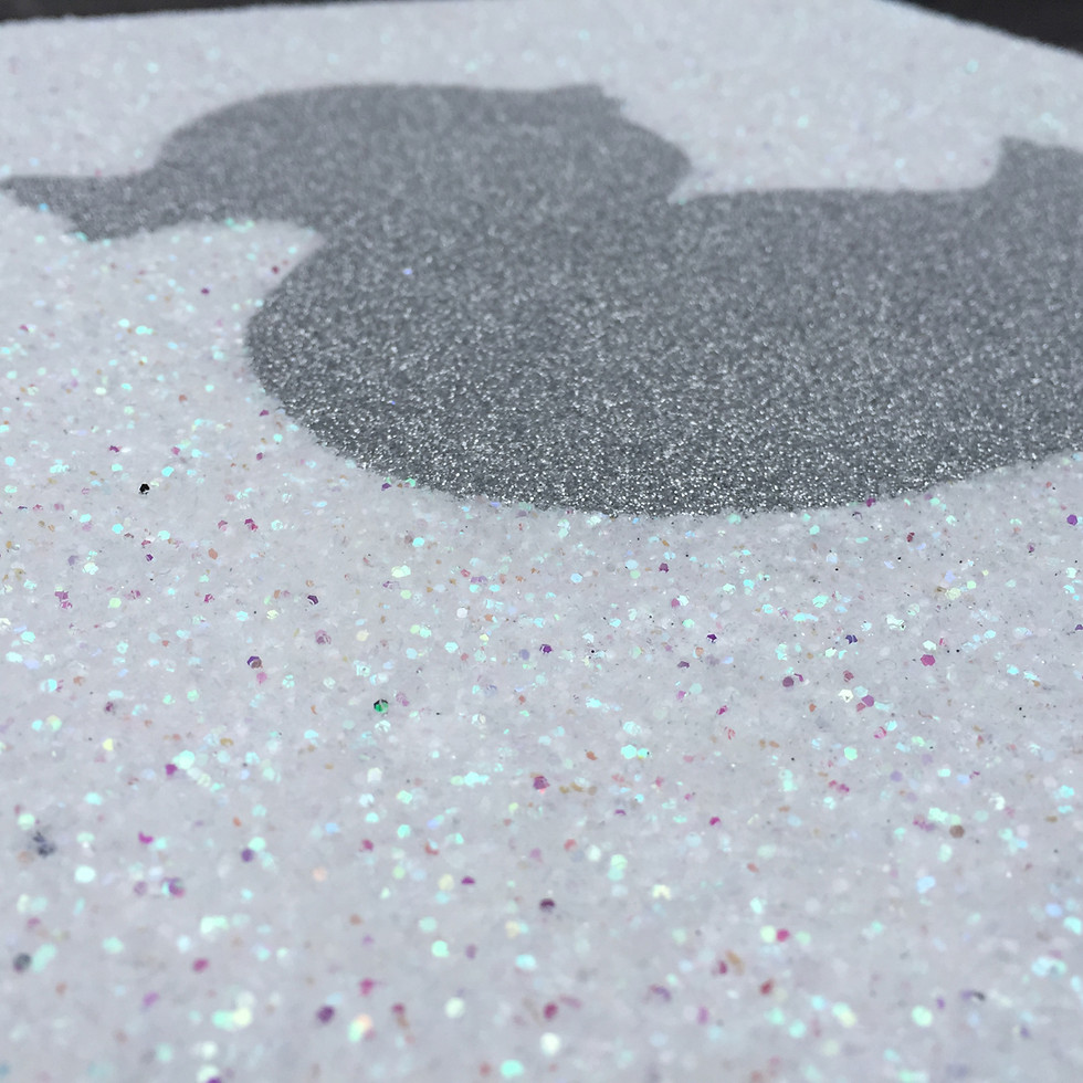 Thumbnail: Glitter Duck Canvas Art