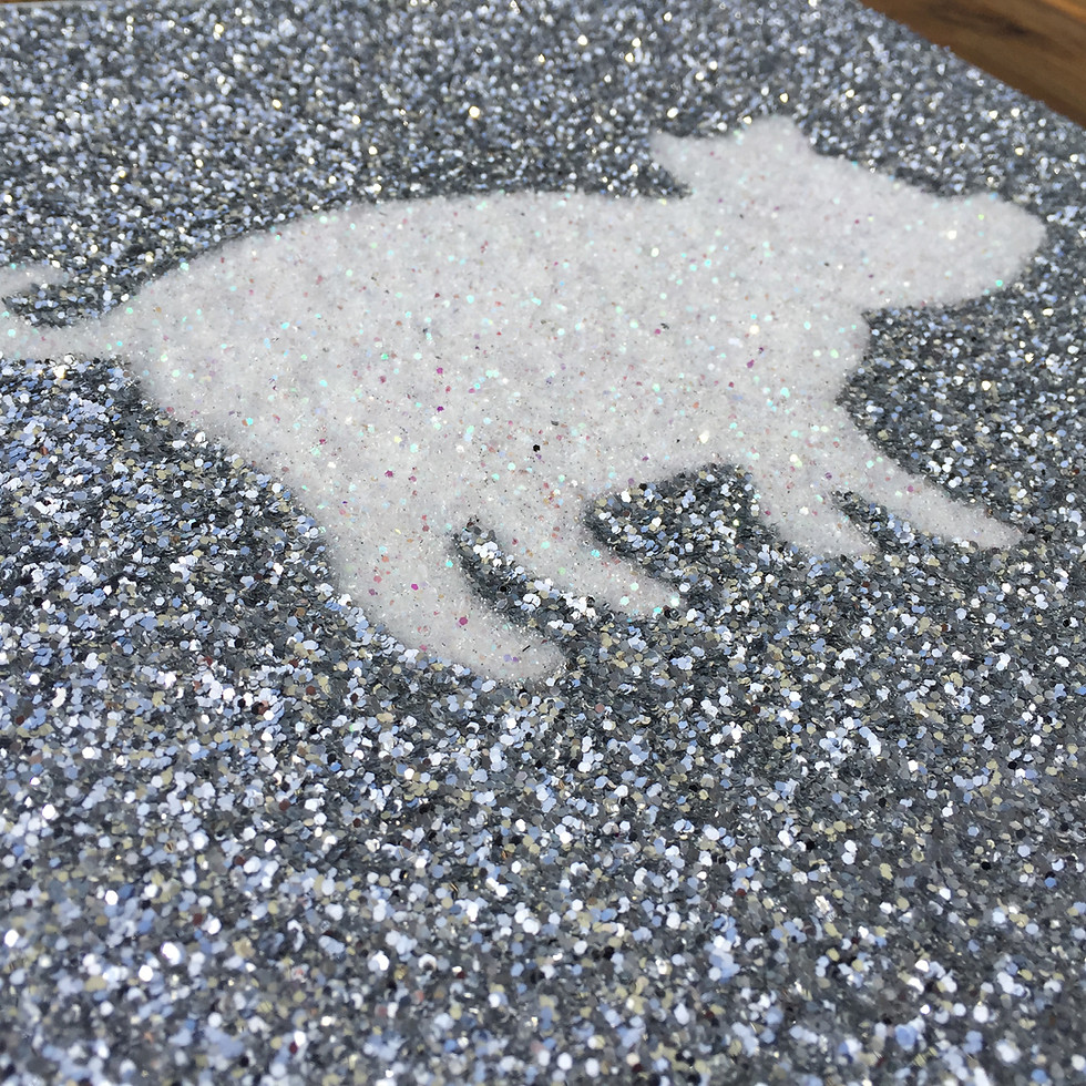 Thumbnail: Glitter Pig Canvas Art