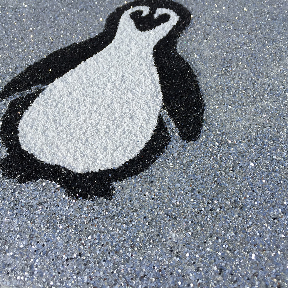 Thumbnail: Glitter Penguin Art Canvas