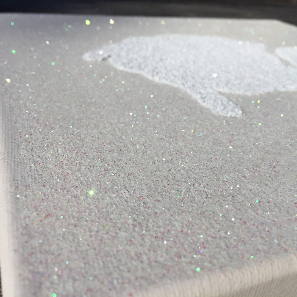 Thumbnail: Glitter Sheep Canvas Art