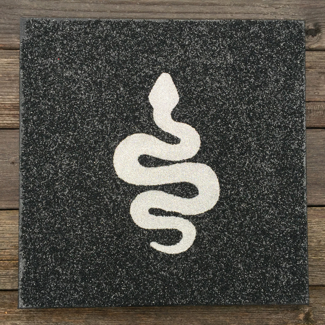 Glitter Snake Canvas Art