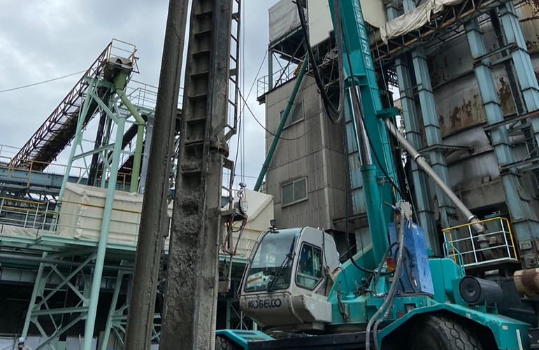 杭打工事の写真